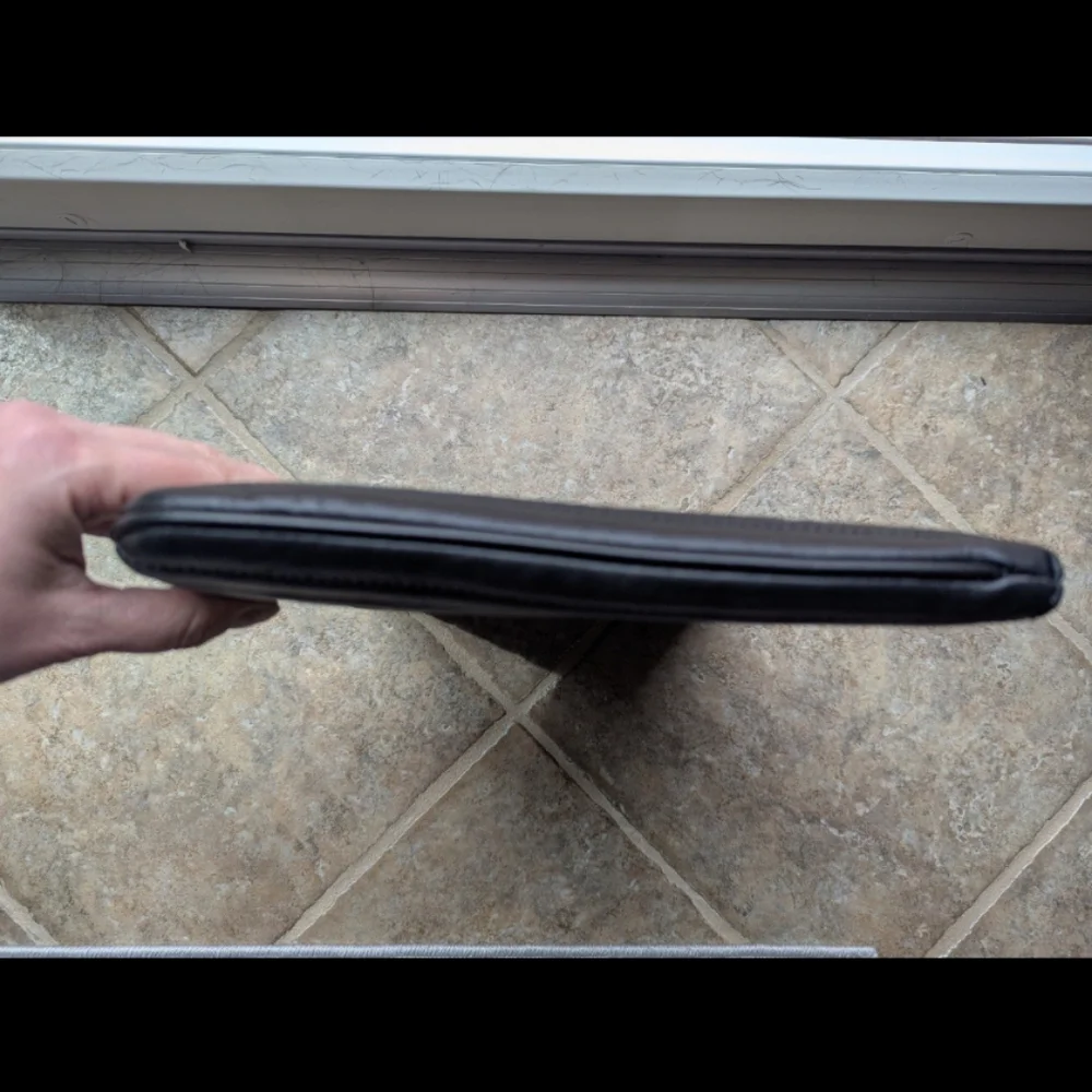 Michael Kors Black Quilted Leather Pouch